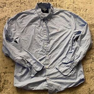 Light blue men’s hollister‎ long sleeve button up shirt size large
